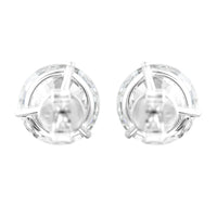4.15 Carats Lab Grown Diamond 14K Gold Earrings