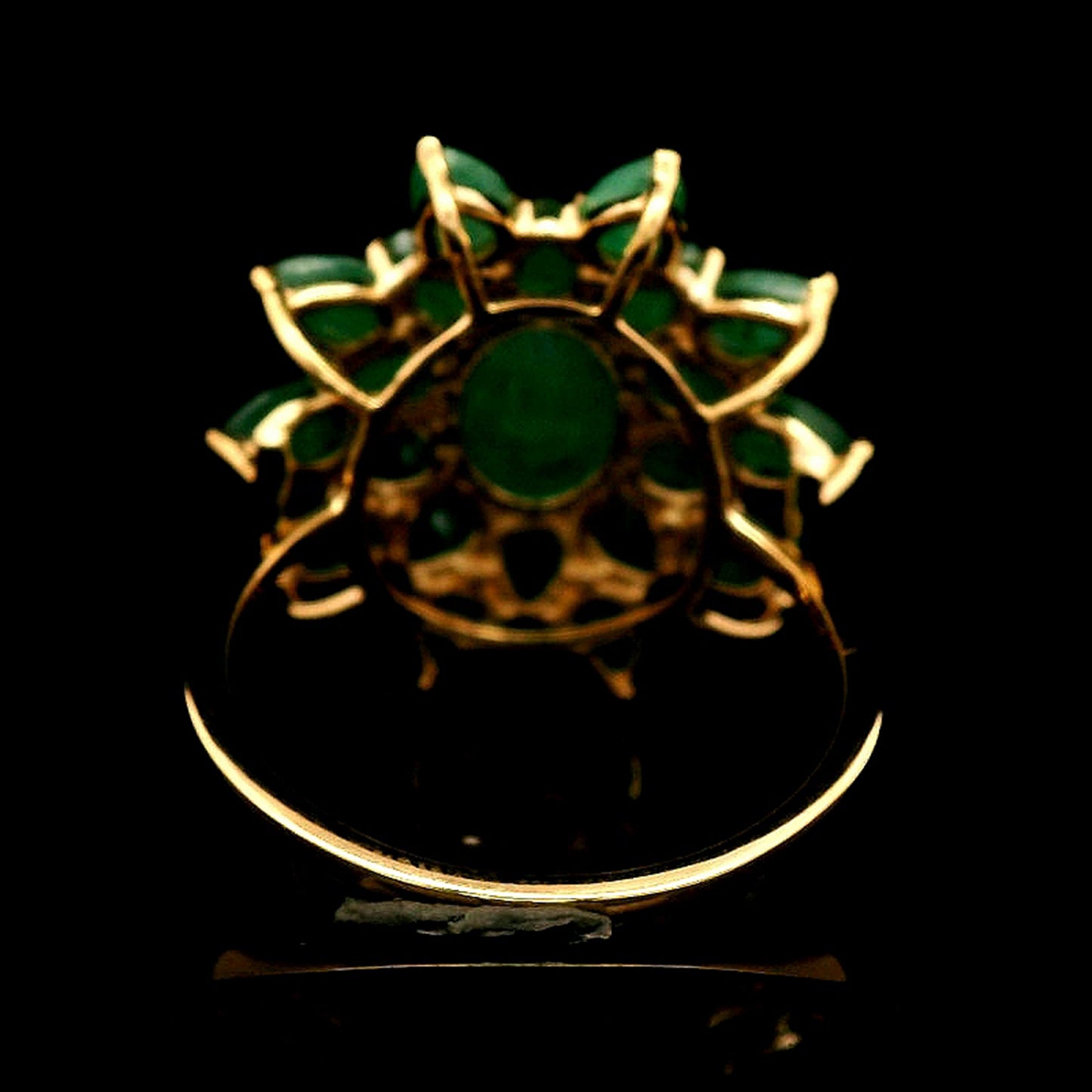 4.22 Ct Oval Emerald 14K Gold Ring