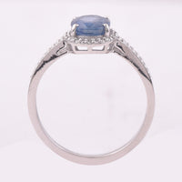 1.82 Ct Oval Mixed Cut Natural Sapphire 950 Platinum Ring