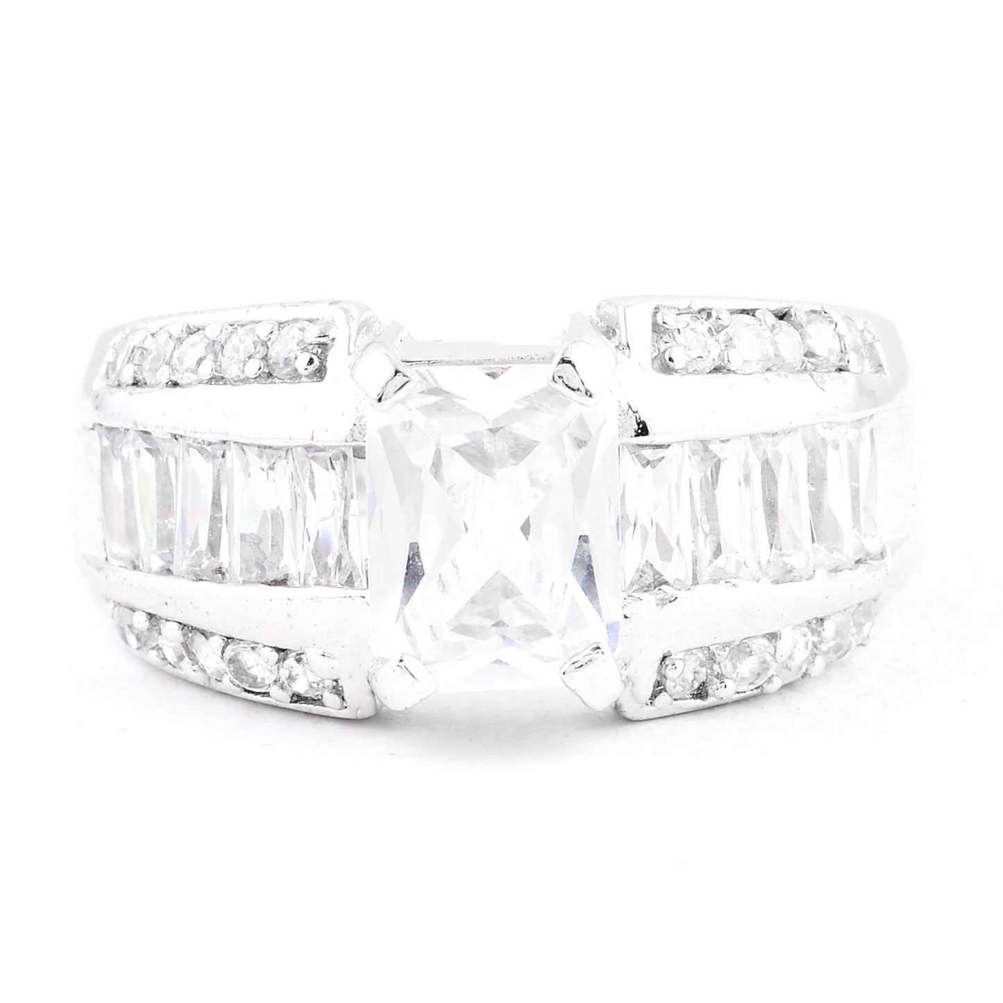 14.87 Ct Cubic Zirconia 925 Sterling Silver Ring