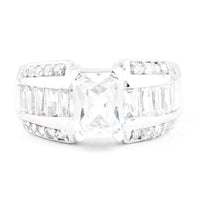 14.87 Ct Cubic Zirconia 925 Sterling Silver Ring