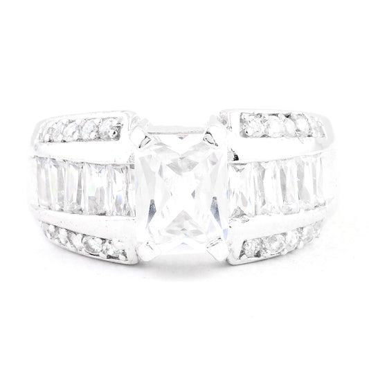 14.87 Ct Cubic Zirconia 925 Sterling Silver Ring