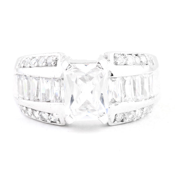 14.87 Ct Cubic Zirconia 925 Sterling Silver Ring
