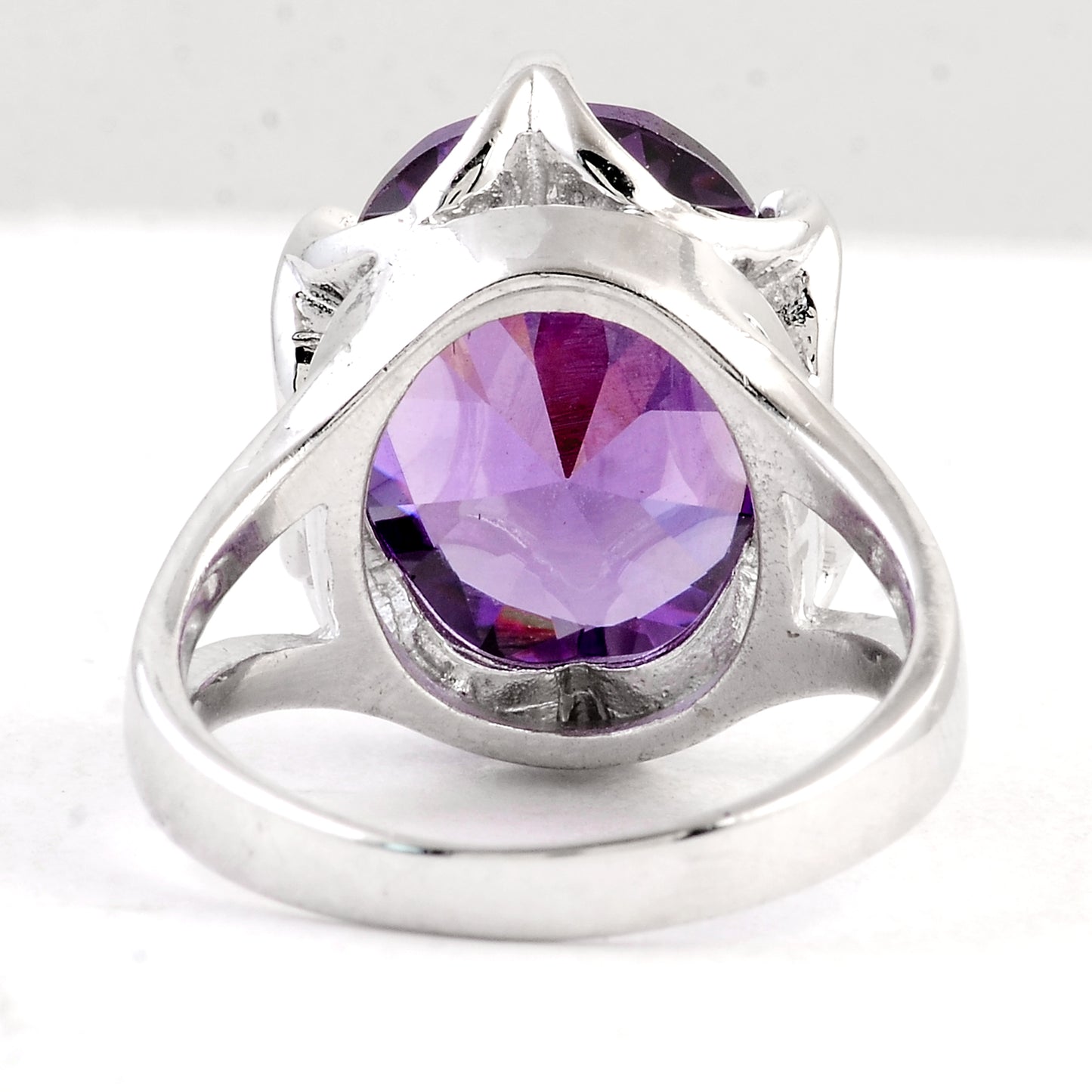 16.48 Ct Cubic Zirconia 925 Sterling Silver Ring