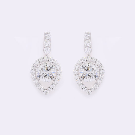 4.43 Carats Lab Grown Diamond 14K Gold Earrings