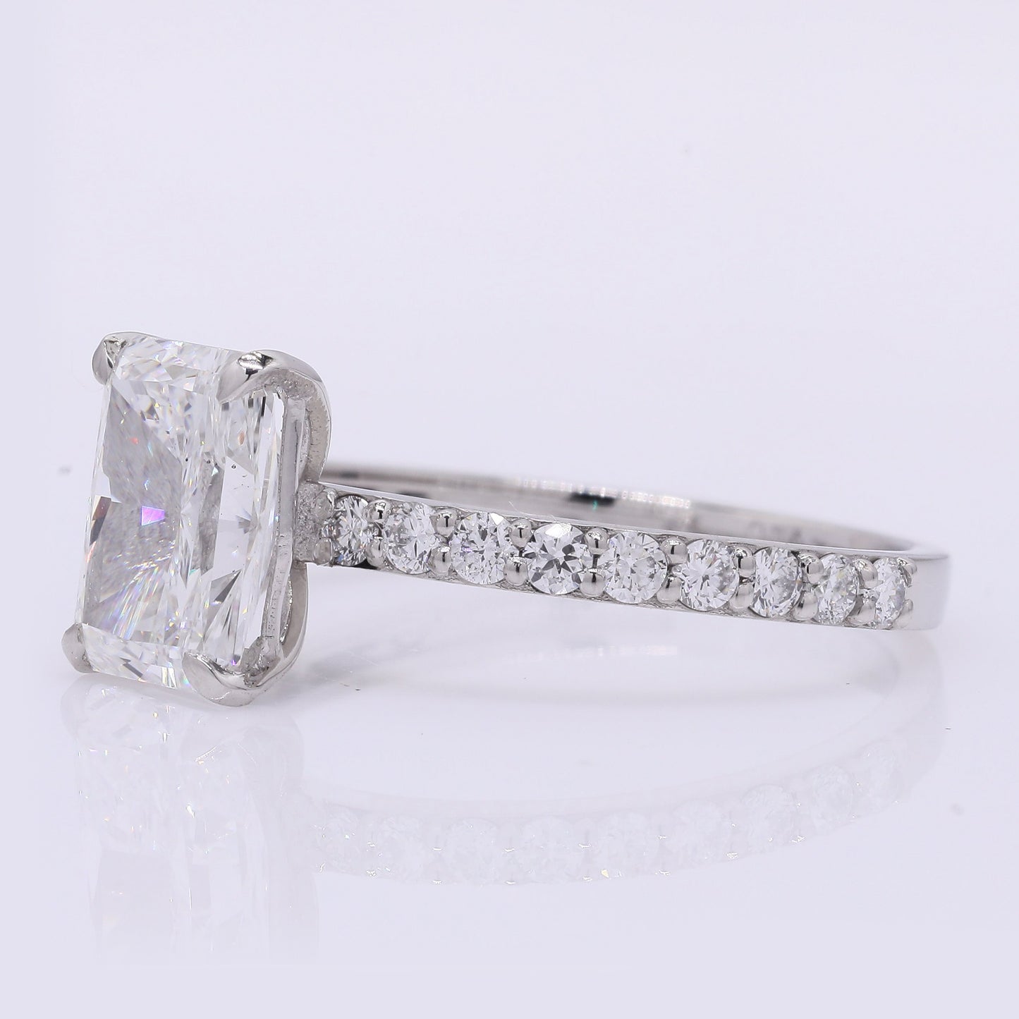 2.39 Carats Lab Grown Diamond 950 Platinum Ring