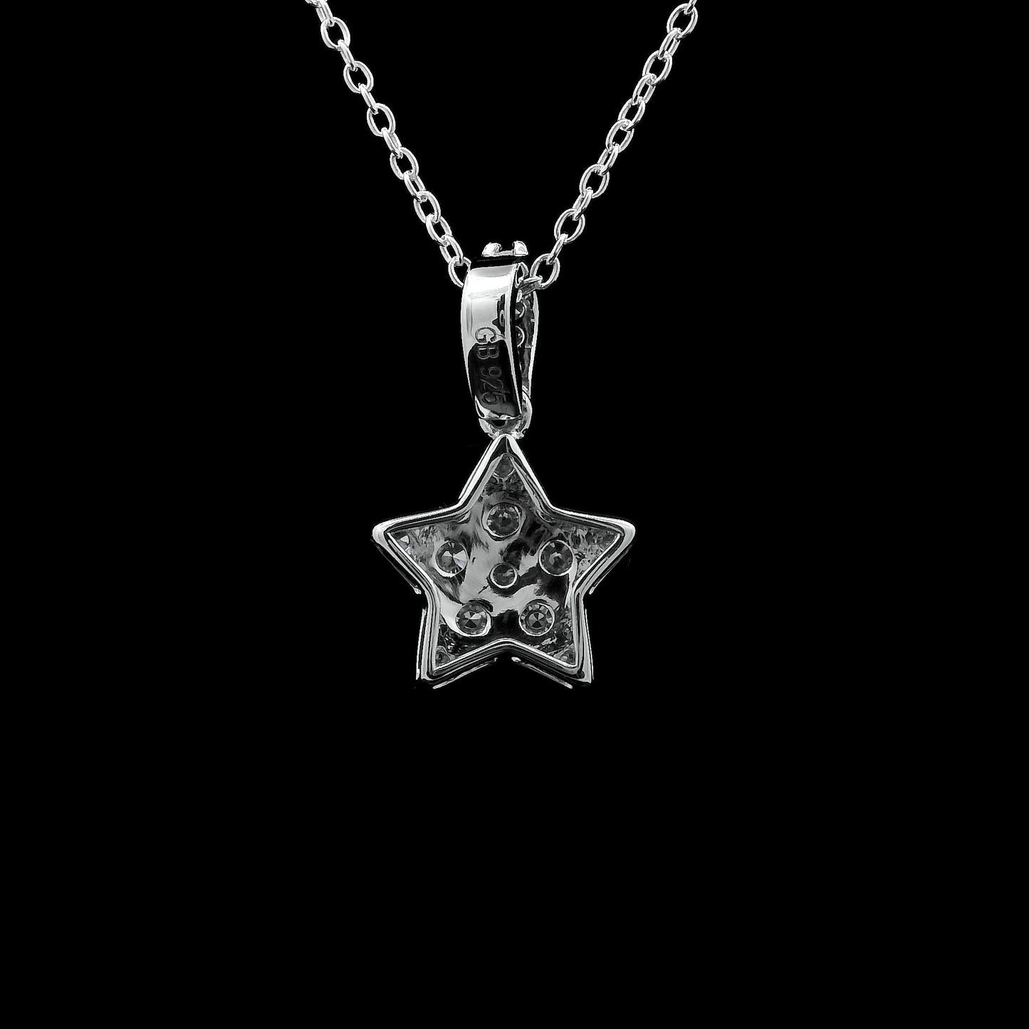 0.57 Ct Round Lab Grown Diamond 925 Sterling Silver Pendant