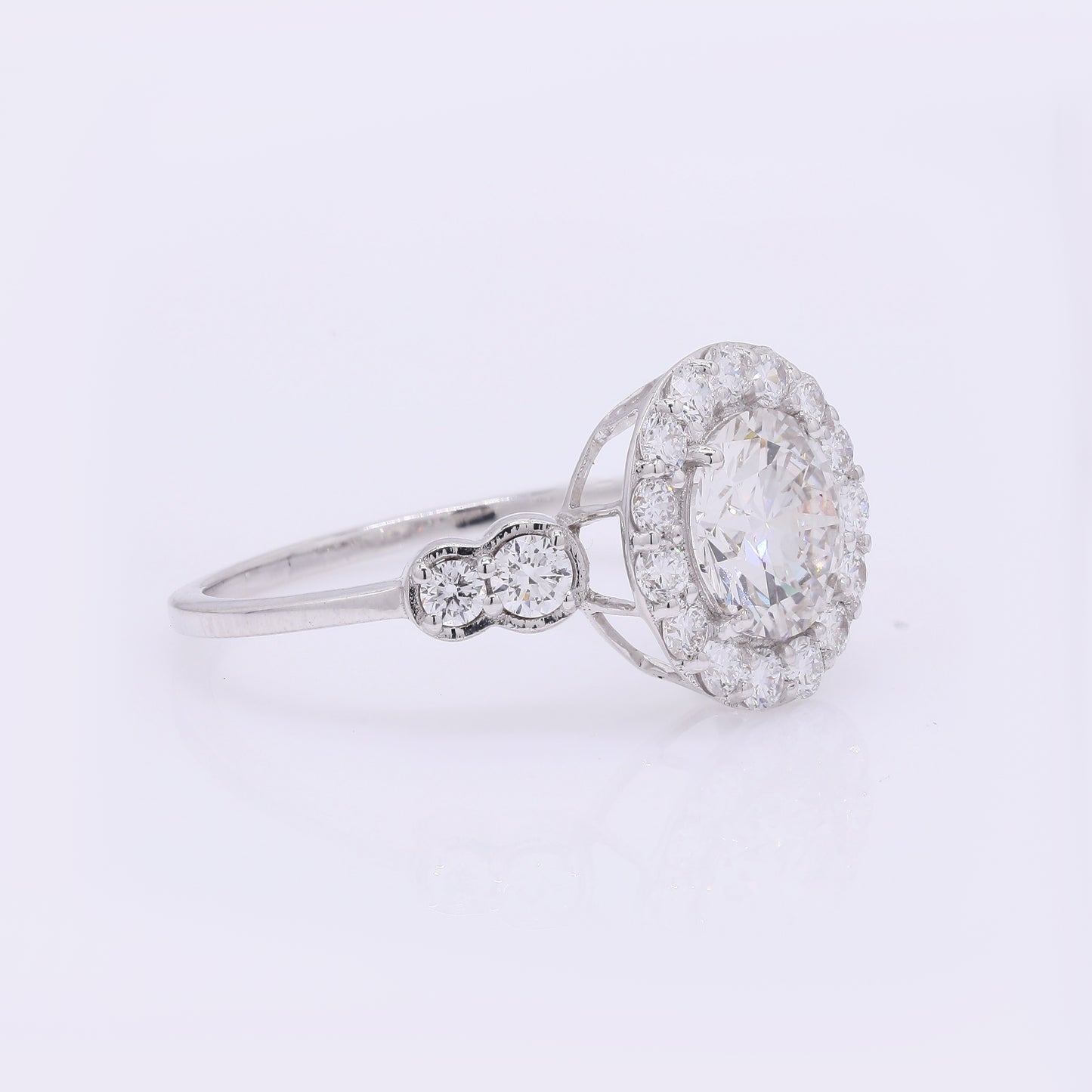 2.06 Carats Lab Grown Diamond 14K Gold Ring
