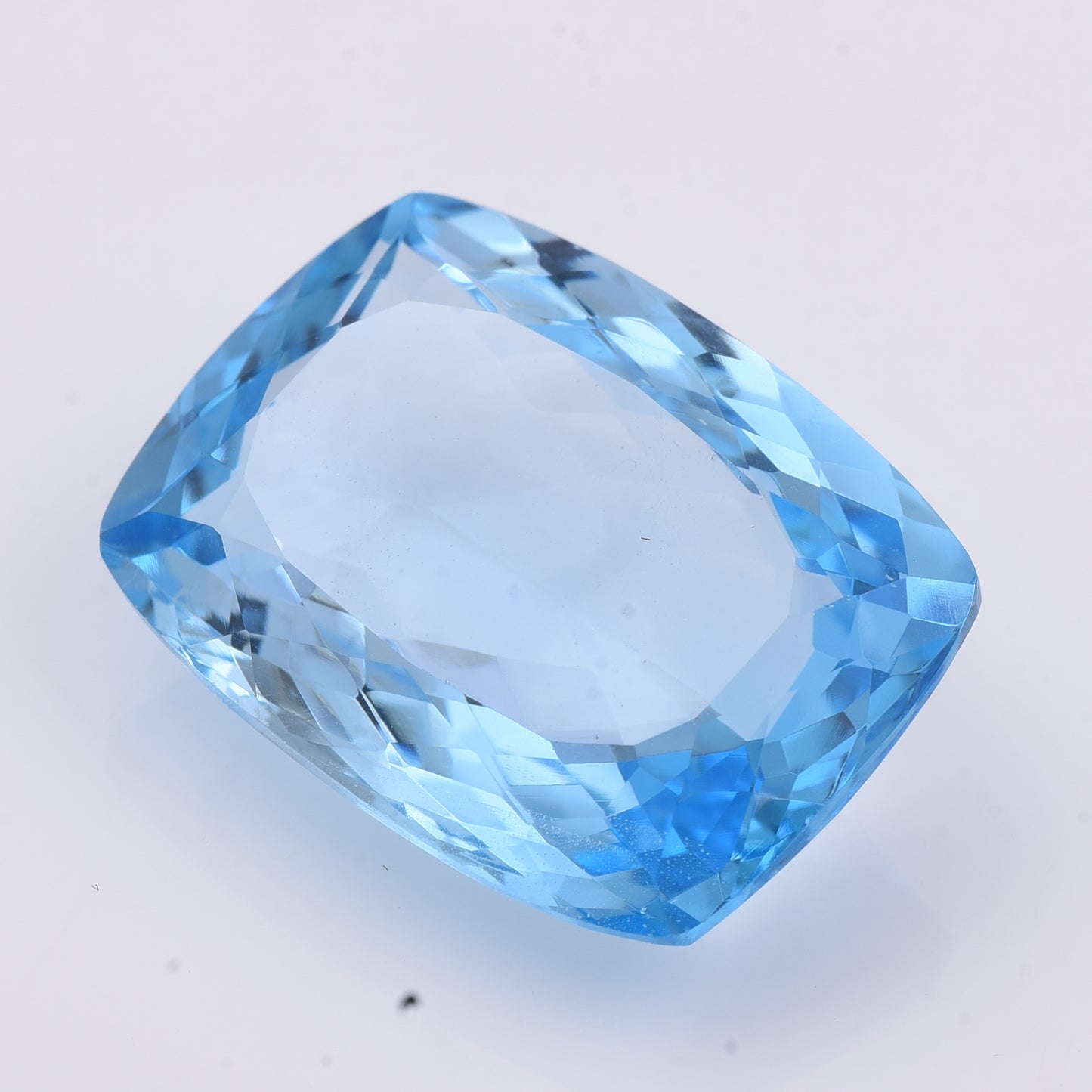 42.56 Natural Topaz Blue Topaz Rectangular Cushion Mixed Cut Gemstone