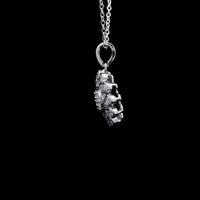 0.84 Ct Round Lab Grown Diamond 925 Sterling Silver Pendant