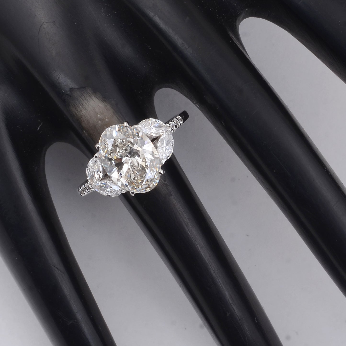 3.19 Carats Lab Grown Diamond 14K Gold Ring