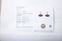 3.55 Ct Fancy Carving Natural Tourmaline 14K Gold Earrings