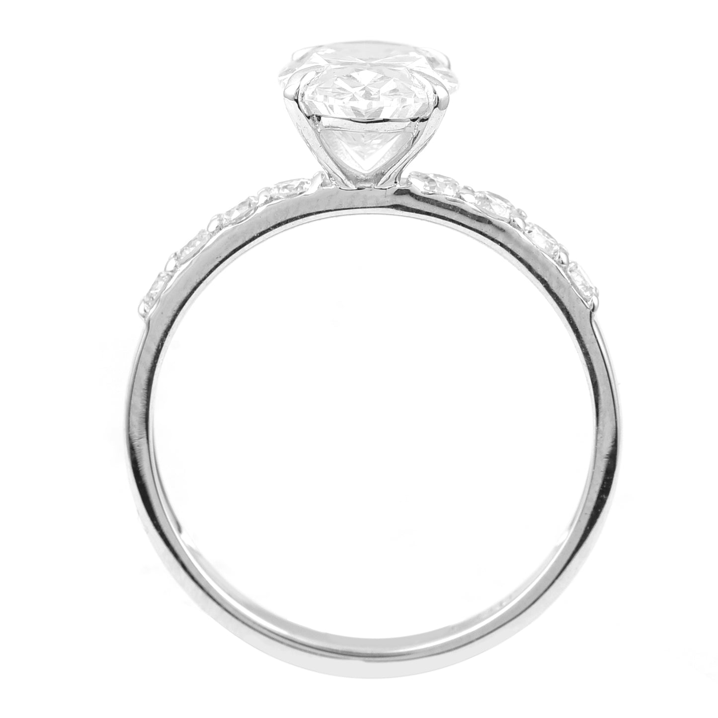 2.61 Carats Lab Grown Diamond 14K Gold Ring