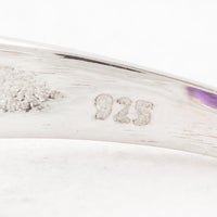 3.71 Ct Oval Amethyst 925 Sterling Silver Ring
