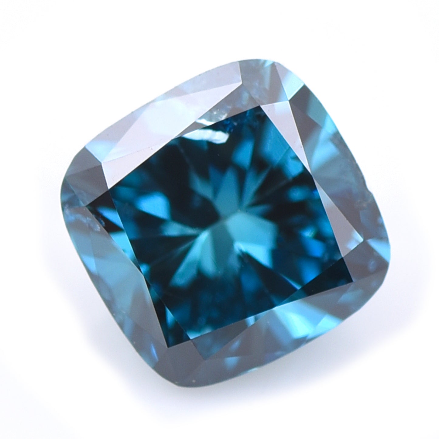 0.43 Blue Diamond Cushion Loose Diamond