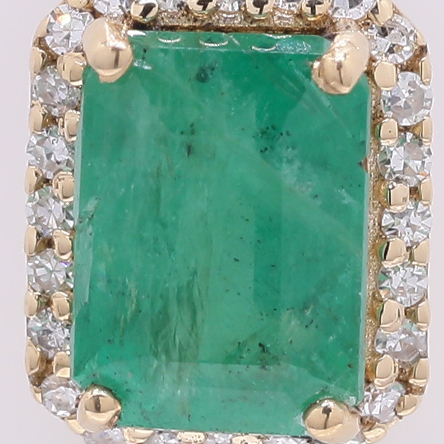 1.12 Ct Octagon Emerald 14K Gold Pendant