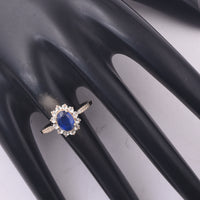 1.87 Ct Oval Sapphire 9K Gold Ring