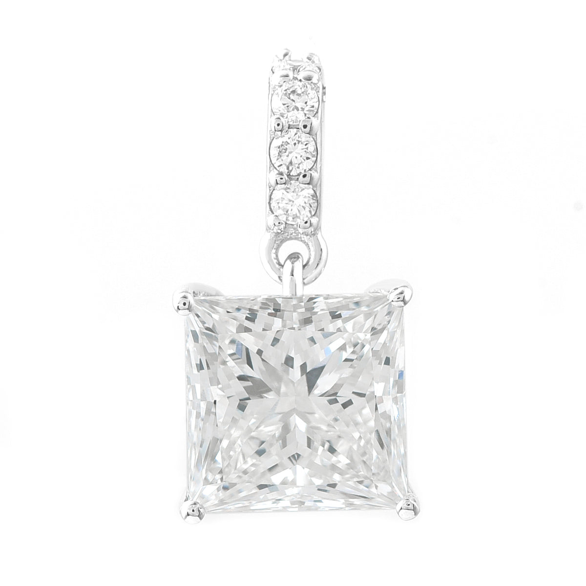 3.03 Carats Lab Grown Diamond 14K Gold Pendant