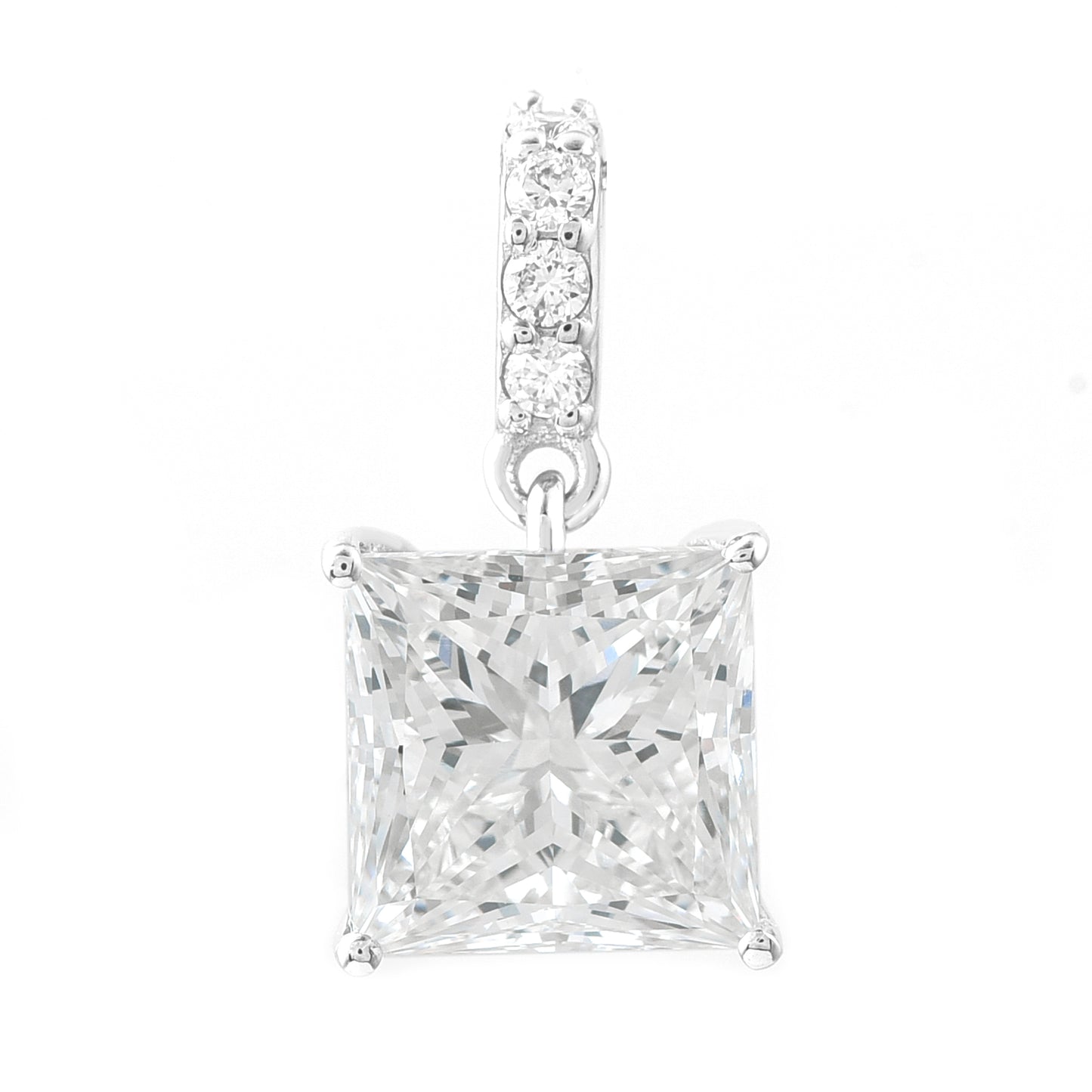 3.03 Carats Lab Grown Diamond 14K Gold Pendant