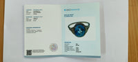 4.68 Ct Oval Mixed Cut Natural Sapphire 14K Gold Ring