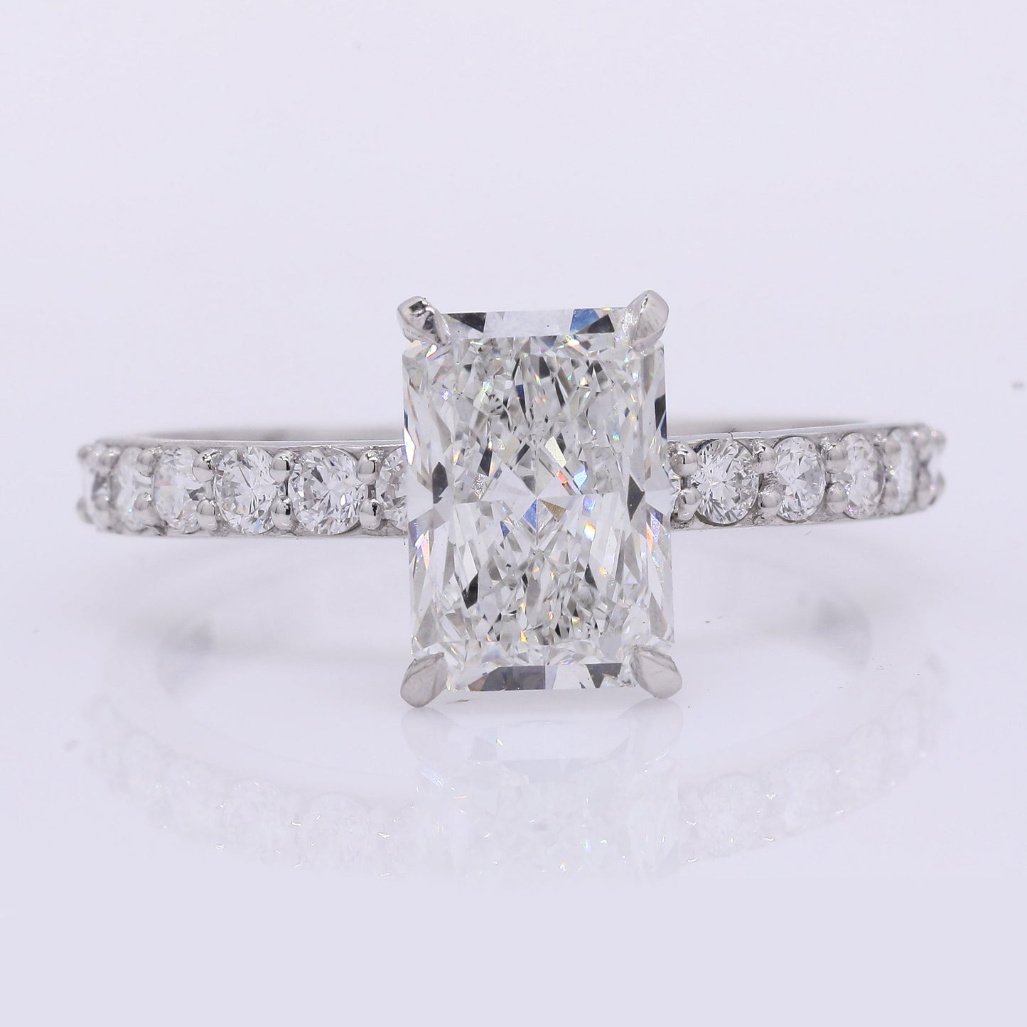 2.33 Carats Lab Grown Diamond 950 Platinum Ring