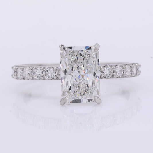 2.33 Carats Lab Grown Diamond 950 Platinum Ring