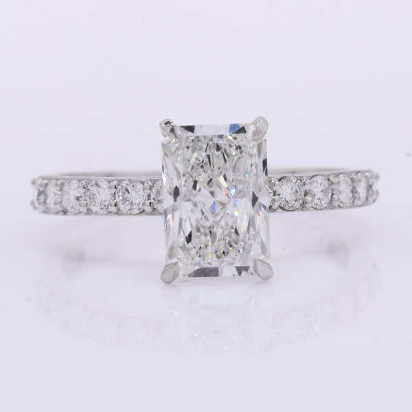 2.33 Carats Lab Grown Diamond 950 Platinum Ring