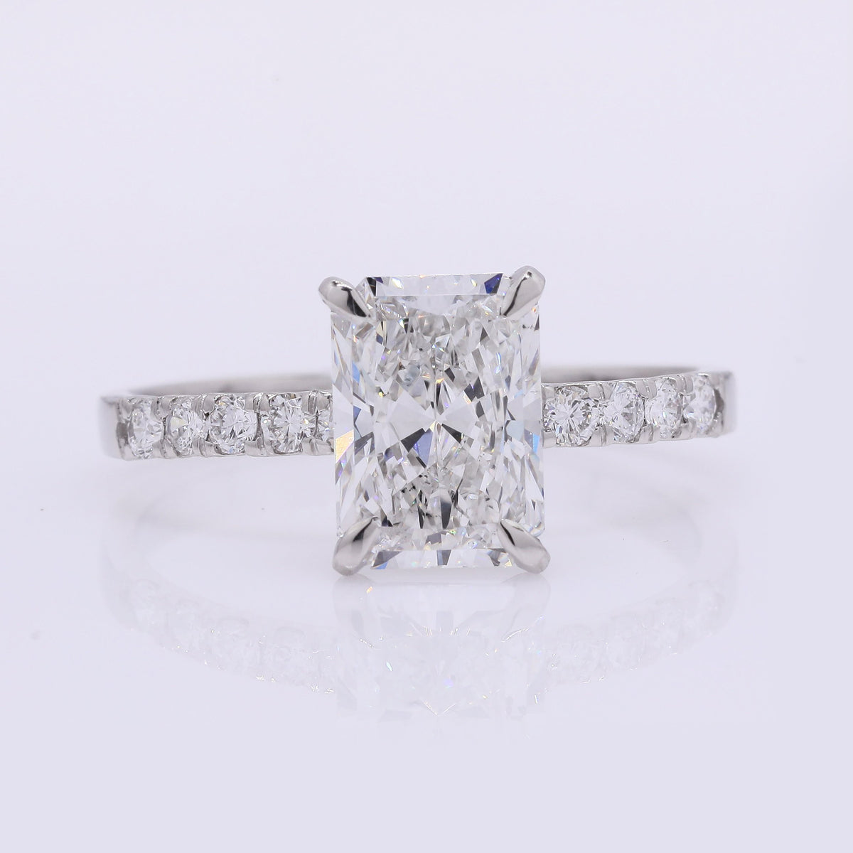 2.18 Carats Lab Grown Diamond 950 Platinum Ring