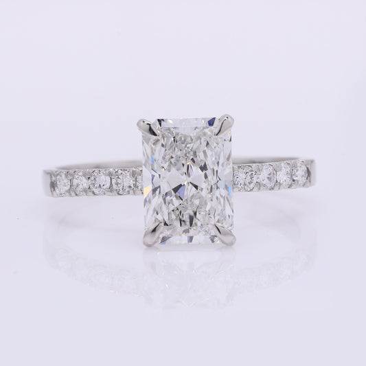 2.18 Carats Lab Grown Diamond 950 Platinum Ring