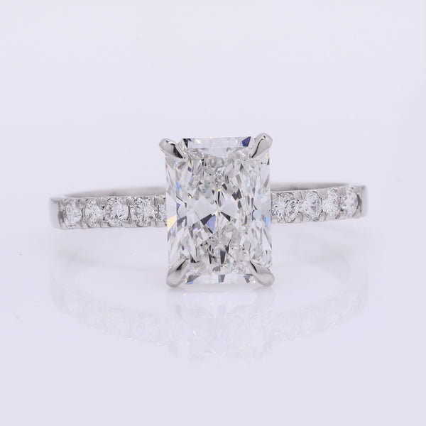 2.18 Carats Lab Grown Diamond 950 Platinum Ring