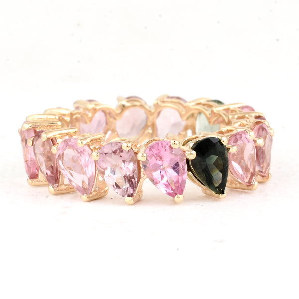 6.03 Ct Natural Tourmalines 14K Gold Ring