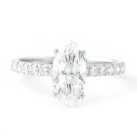 1.90 Carats Lab Grown Diamond 950 Platinum Ring