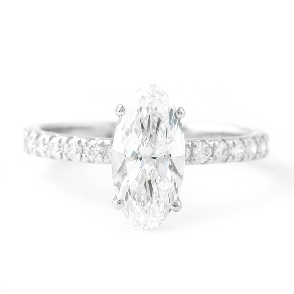 1.90 Carats Lab Grown Diamond 950 Platinum Ring