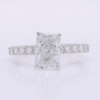 2.43 Carats Lab Grown Diamond 950 Platinum Ring