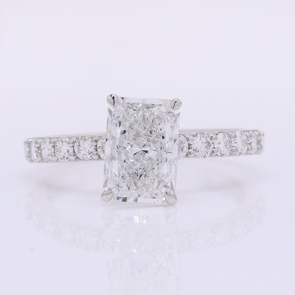 2.43 Carats Lab Grown Diamond 950 Platinum Ring