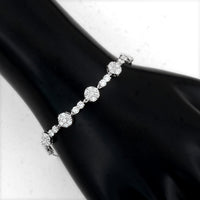 2.36 Carats Lab Grown Diamond 14K Gold Bracelet