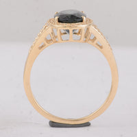 2.49 Ct Oval Tourmaline 9K Gold Ring
