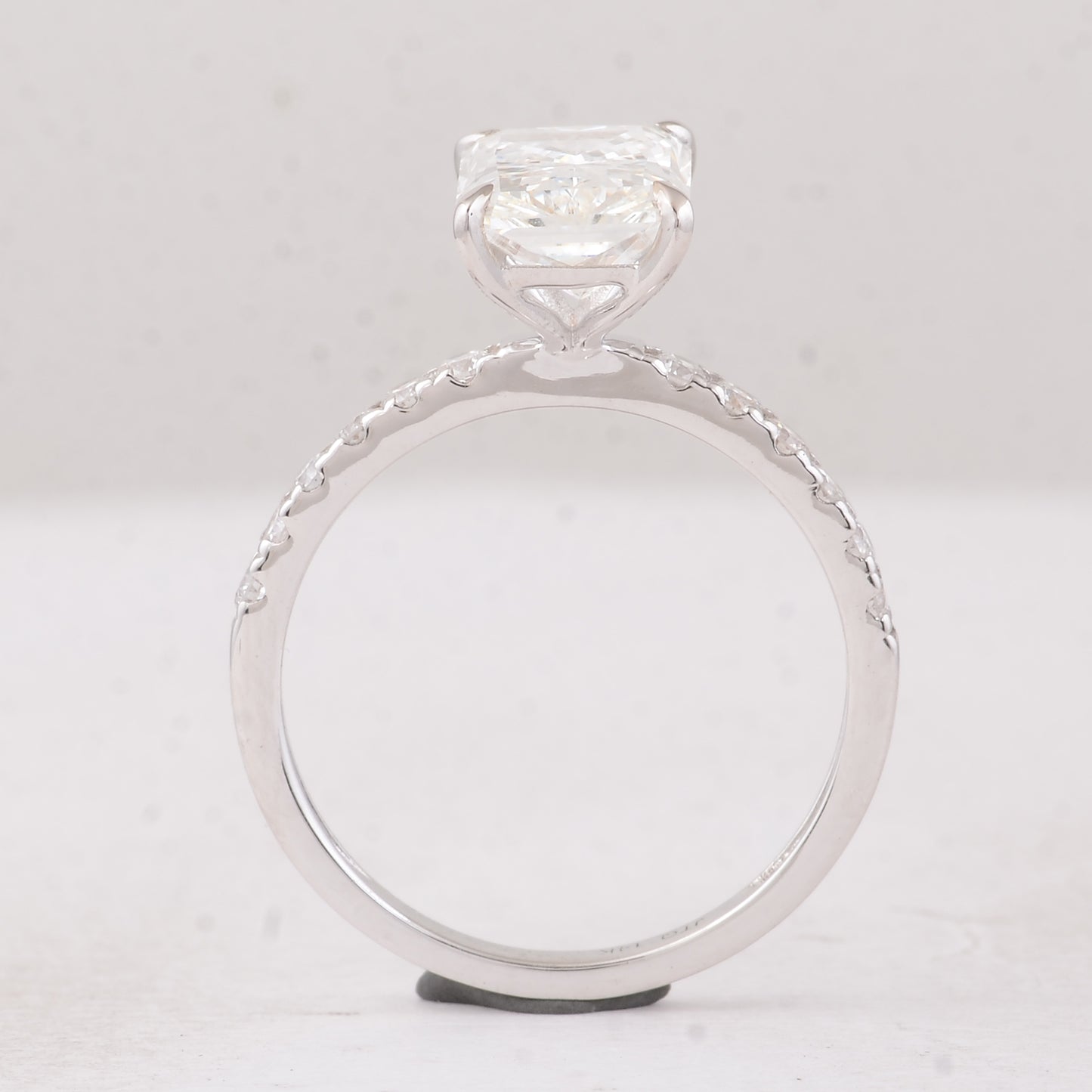 3.35 Carats Lab Grown Diamond 14K Gold Ring