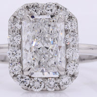 2.40 Carats Lab Grown Diamond 950 Platinum Ring