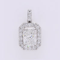 2.46 Carats Lab Grown Diamond 950 Platinum Pendant