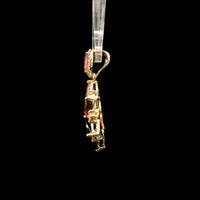 2.42 Ct Marquise Multi Tourmaline 14K Gold Pendant