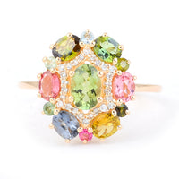 1.82 Ct Oval Tourmaline 14K Gold Ring