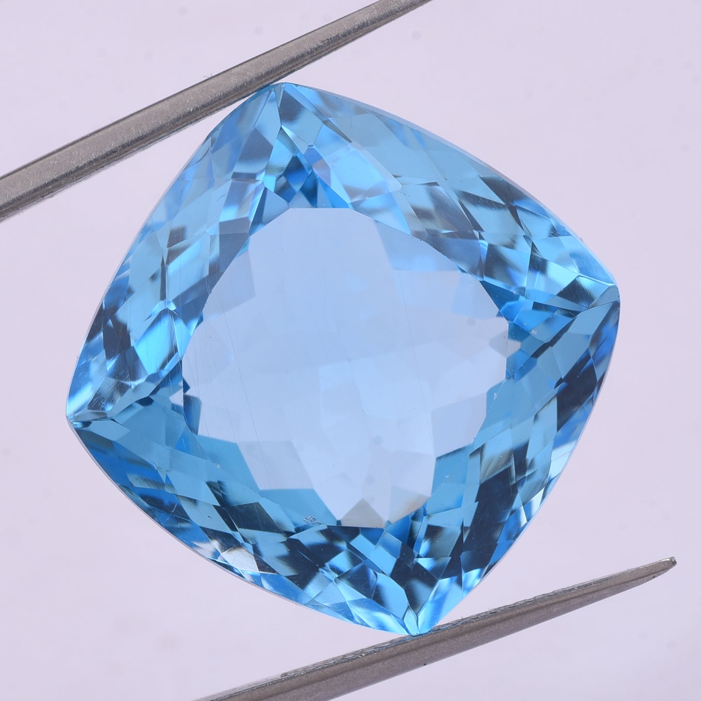 43.9 Natural Topaz Blue Topaz Cushion Mixed Cut Gemstone