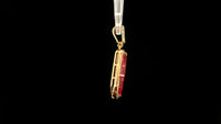 1.74 Ct Fancy Natural Tourmaline 14K Gold Pendant