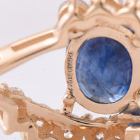 1.03 Ct Oval Sapphire 14K Gold Ring