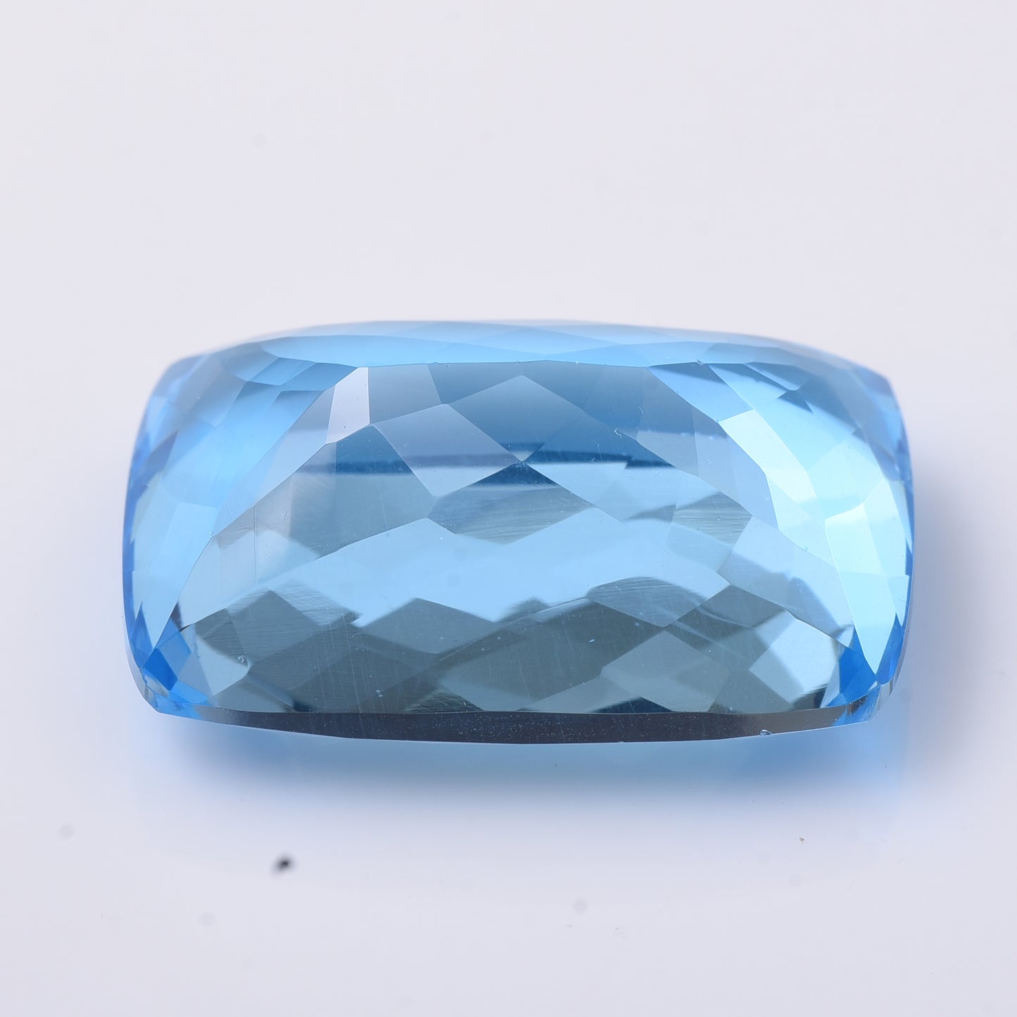 61.47 Natural Topaz Blue Topaz Rectangular Cushion Mixed Cut Gemstone