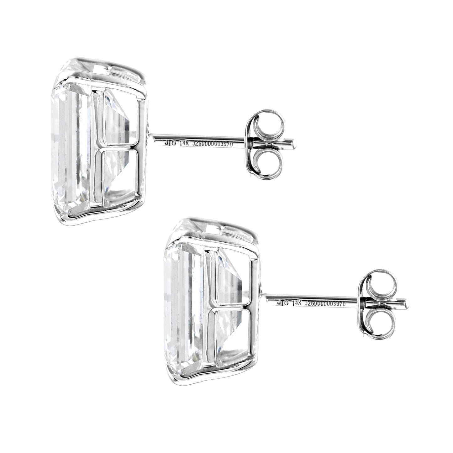 10.21 Carats Lab Grown Diamond 14K Gold Earrings