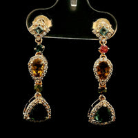 1.76 Ct Pear Tourmaline 14K Gold Earrings