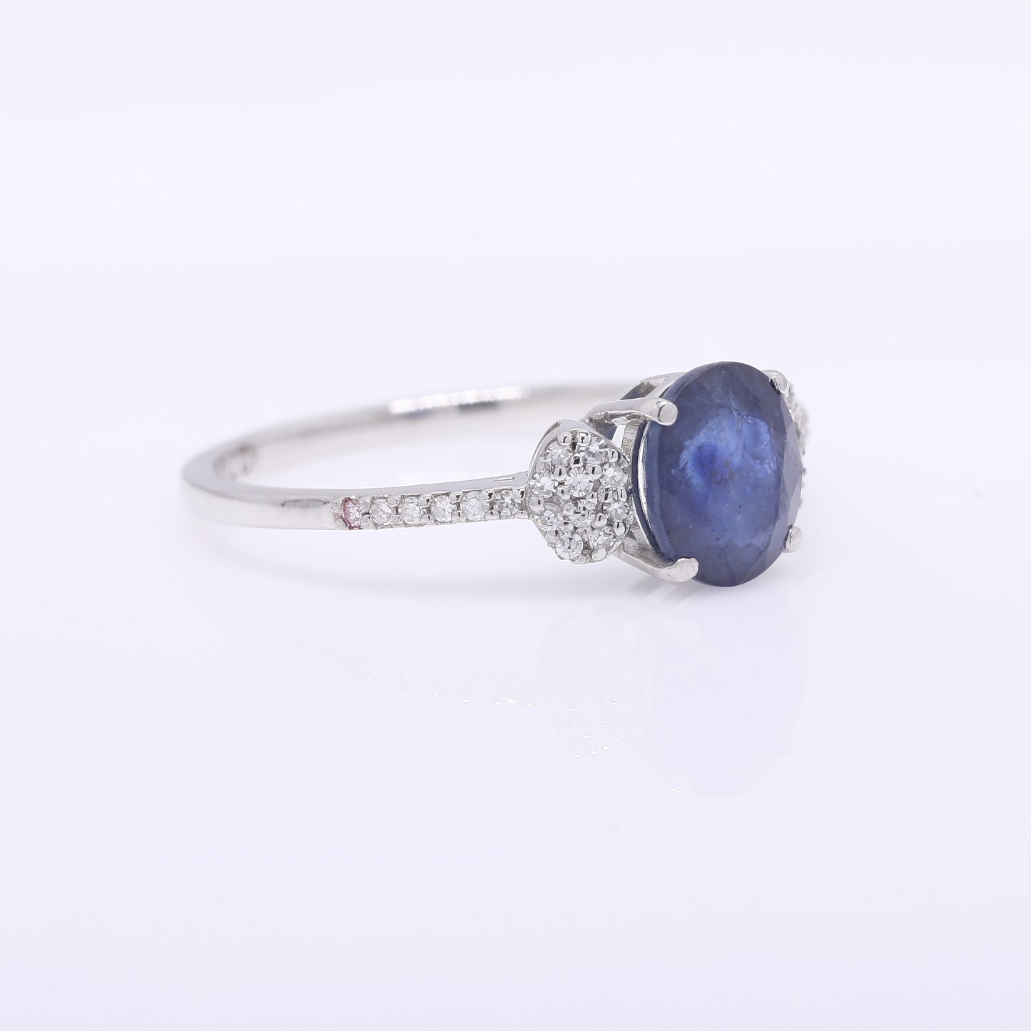 1.71 Ct Oval Mixed Cut Natural Sapphire 950 Platinum Ring