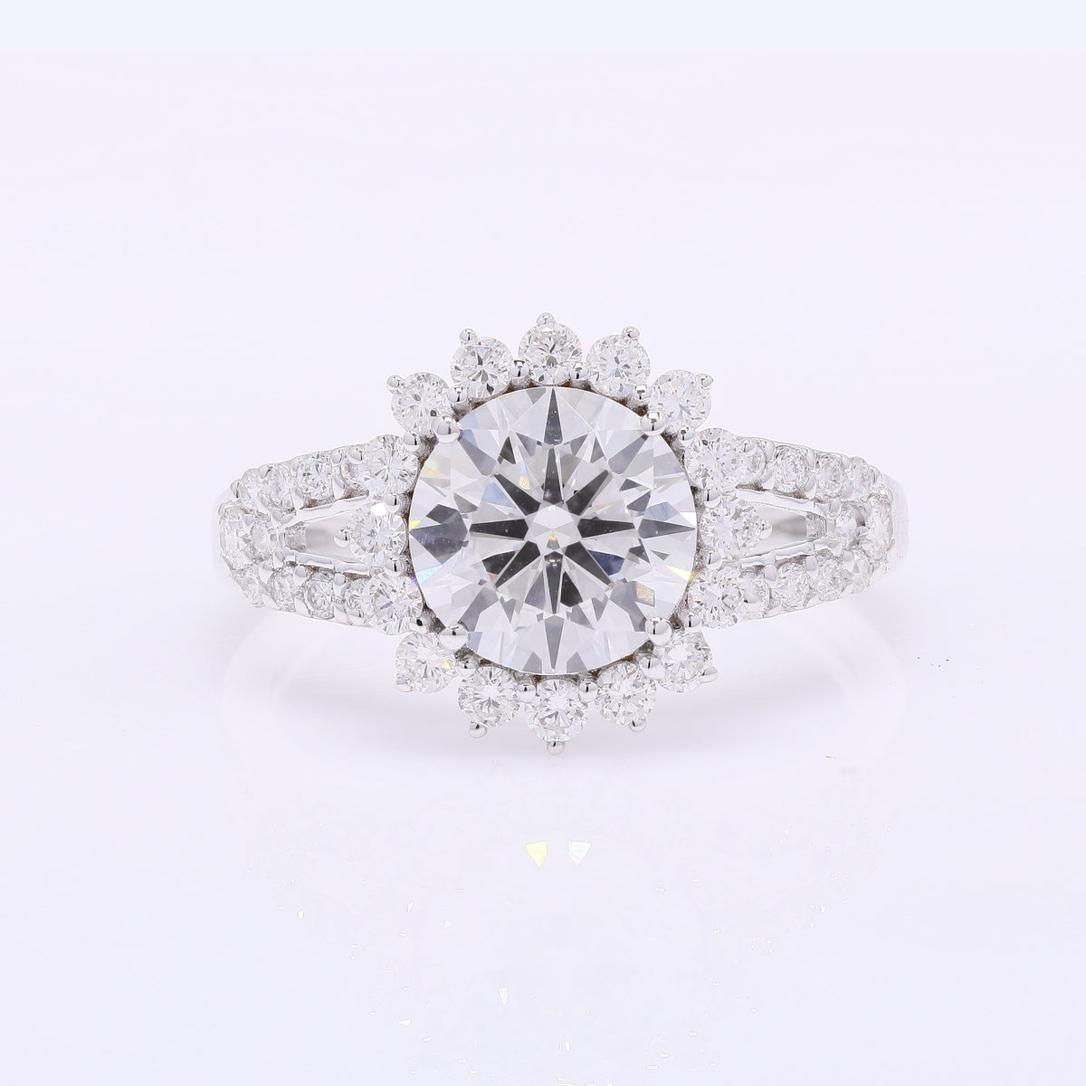 2.79 Carats Lab Grown Diamond 14K Gold Ring